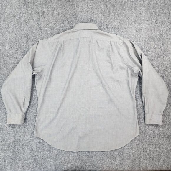 Polo Ralph Lauren Shirt Mens 18 XXL Gray Regent Classic Fit Casual Button Up VTG - Picture 4 of 16